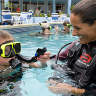 PADI Open Water Scuba Instructors können so gut wie überall auf der Welt unterrichten. PADI Open Water Scuba Instructors können so gut wie überall auf der Welt unterrichten.